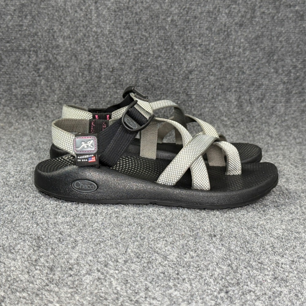 Chaco Z/2 Classic Sandals Womens 9 Black Grey Majenta USA Retro Athletic Outdoor